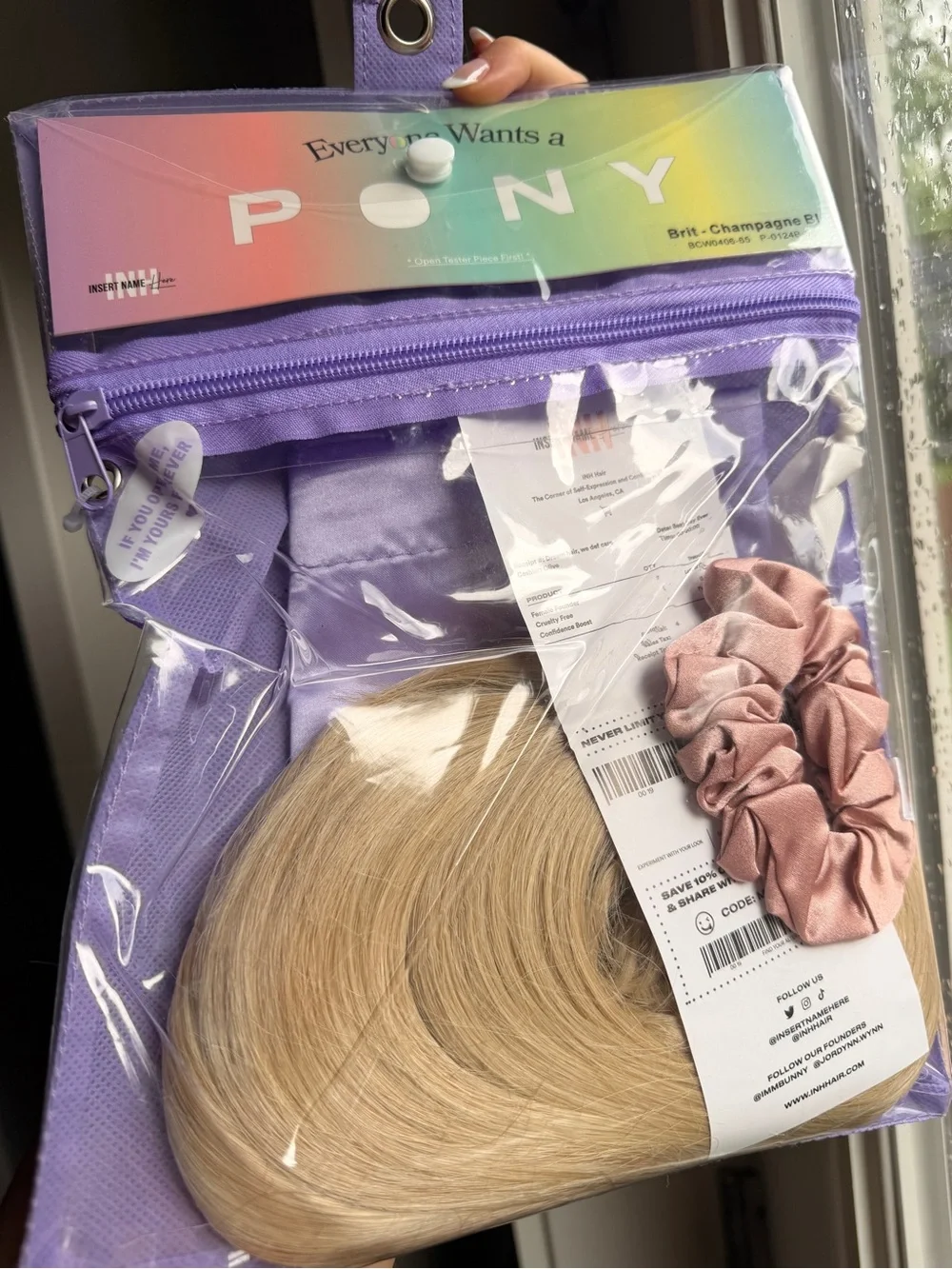 INH Brit Ponytail - Champagne Blonde